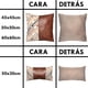 thumbnail image 3 of Funda Cojin Decorativo Ecocuero Naranjo Y Beige 50X30, 3 of 3