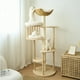 thumbnail image 4 of Rascador Para Gatos con Casa Elegante Beige 160x50x50, 4 of 6