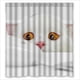 thumbnail image 1 of Cortina de ducha con diseño de gato, con ganchos, 167 x 183 cm, 1 of 3