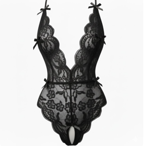 Citotools - Lenceria Sexy Transparente Para Mujer, Entrepierna Abierta