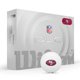 thumbnail image 1 of Pelota de Golf Wilson 2025 Duo Soft NFL 12 Blanca San Francisco 49ers, 1 of 3