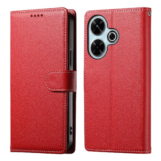 Funda para FOXDOCK Xiaomi Poco M6 4G– Cuero Premium, 3 ranuras para tarjetas, Protección contra impactos