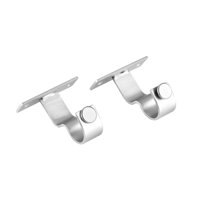 Metalhsa - Pack 2 Unidades Soporte Simple Techo De Metal Satín 19 Mm