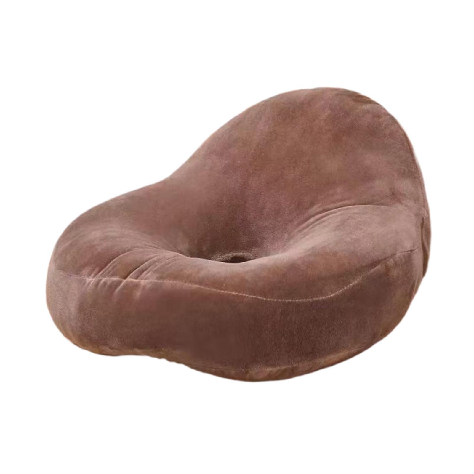 Magideal - Cojín De Asiento Con Forma De Rosquilla, Cojín Para El Coxis, Grande, Cojín Para Silla De Ruedas, Silla De Oficina, Camión, Para Hombres Y Mujeres. Café