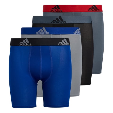 Calzoncillo Tipo Bóxer Adidas Youth Performance Para Niños, Paquete De 4 Unidades, Largo