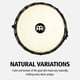 thumbnail image 4 of Djembe Drum Meinl, percusión, madera de caoba africana, 12 x 24 cm, 4 of 7