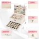 thumbnail image 4 of Caja de joyería BOOVO de 5 niveles, cuero PU blanco, 4 of 7