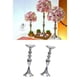 thumbnail image 4 of 2xPortavelas De Metal De Soporte Largo Candelero Florero Plata-M, 4 of 5