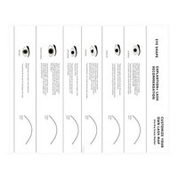 Ioensy - Practicar Pestañas Libro De Pestañas Profesional Entrenamiento De Pestañas Ejercicio Niñas Mujeres Blanco