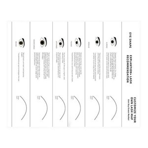 Ioensy - Practicar Pestañas Libro De Pestañas Profesional Entrenamiento De Pestañas Ejercicio Niñas Mujeres Blanco