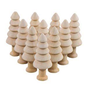 Bothyi - 10 Uds. De Adornos De Madera Sin Terminar, Grafiti En Blanco Para Festivales, Regalo De Oficina, 2,5 Cm X 6,3 Cm