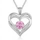 thumbnail image 1 of Collar Love Pendant Con Piedra De Nacimiento Plata, 1 of 3
