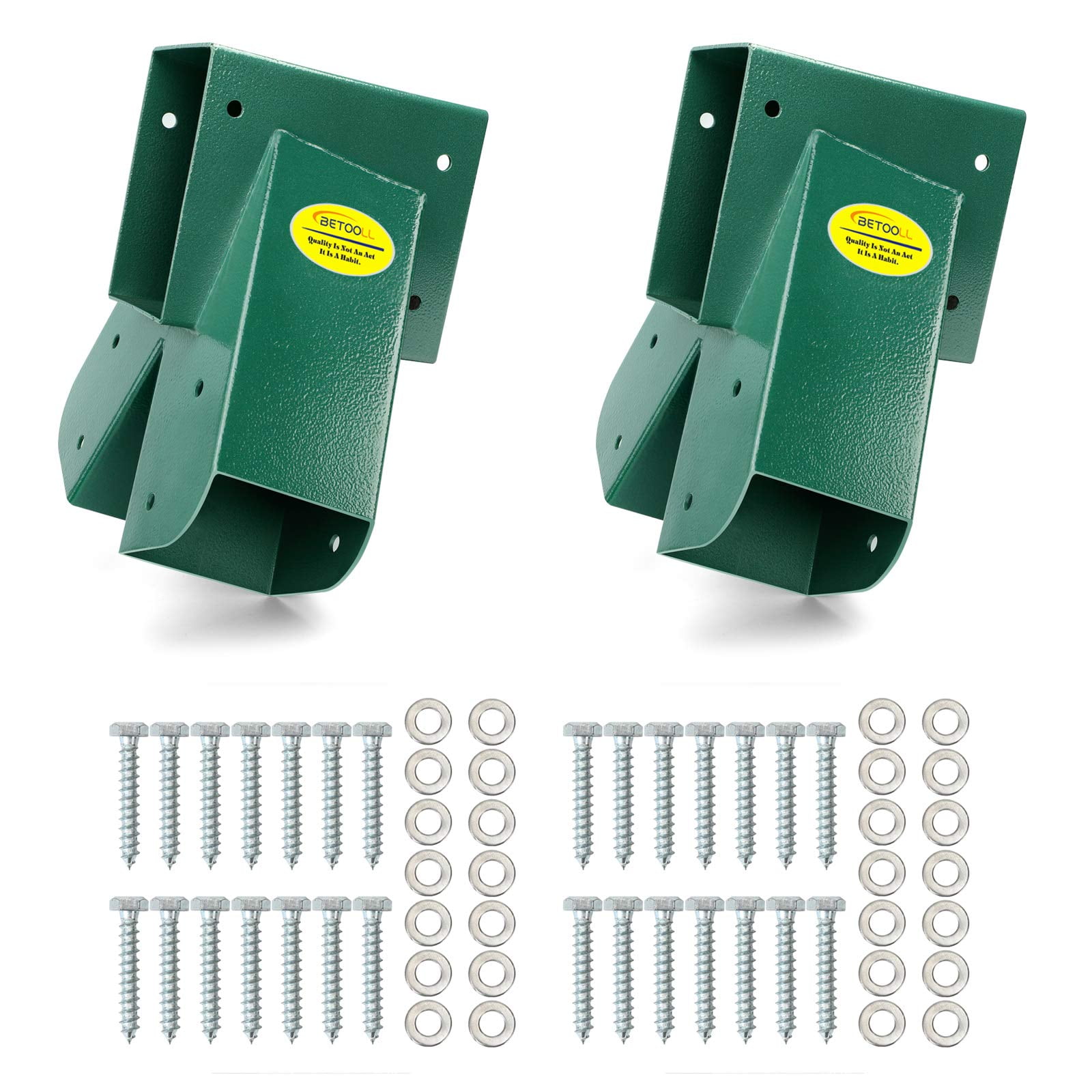Soporte Giratorio Betooll A-frame, 2 Soportes Con Herrajes, Color Verde