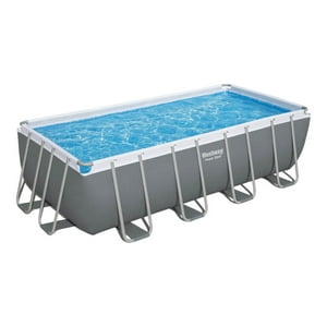 Piscina Bestway Rectangular Filtro+Accesorio 4.88X2.44X1.22M Gris Tamano Unico