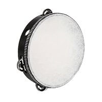 Magideal - Pandereta, Tambor De Mano, Instrumento Musical De Percusión Para Niños, Juguete Educativo, Accesorio Hecho De Poliéster Para Enseñar Música, Juego Par Diámetro 10Cm