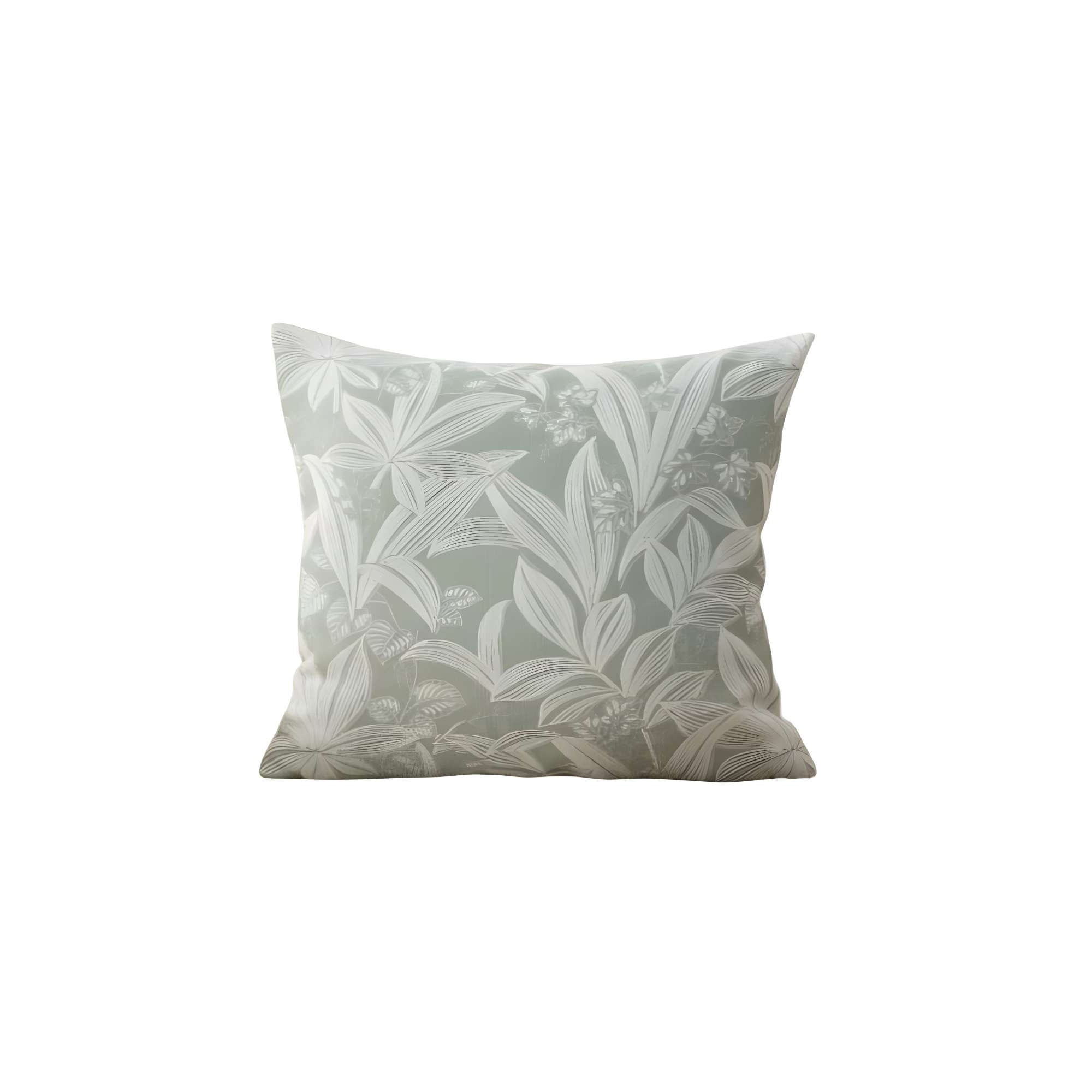 Genérico - Set De 4 Fundas Peludas De Hojas 45x45 Verde