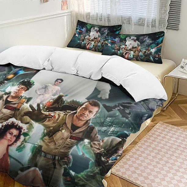 Ghostbusters3-Piece Bedding Set Wa And Comfortable Soft Duvet Cover Bed Set for Bedroom