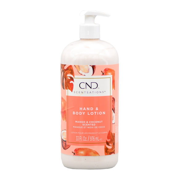 Loción CND Scentsations Mango & Coco 975 ml para manos y cuerpo