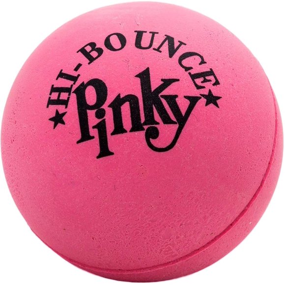 Pelota de goma rosa de alto rebote JA-RU