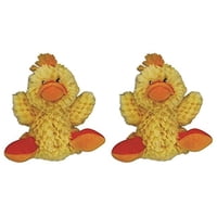 Dog Toy Kong Low Stuffing Con Pato Pequeño Squeaker, Paquete De 2