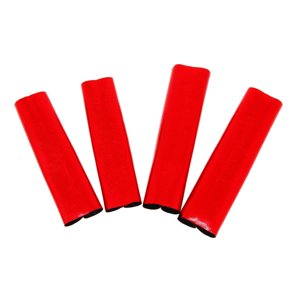 Magideal - 4 Uds. Cubiertas De Amortiguadores Elástico Amortiguador De Repuesto Cubierta Protectora Resistente Al Polvo Para Slash 4Wd Modelo Rc , Rojo