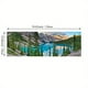 thumbnail image 1 of 1pc Canvas Painting, Lake Forest Mountain Scenery Painting, Wall Art Decor, For Living Room, Bedroom, No Frame, 19.68*59.05inch, 1 of 3