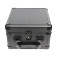 Magideal - Caja De Almacenamiento Para Tarjetas Con Divisores Y Protector De Cartón Organizador Multifuncional Para Colección Fabricada En Aleación De Aluminio C Escarchado
