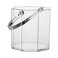 Bothyi - Tina De Enfriamiento De Bebidas Para Botellas De Champán Hotel Congelador Cocktail Bar Party Clear Octagon