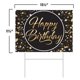 thumbnail image 2 of Letrero de jardín Happy Birthday con confeti dorado y plateado, 2 of 7