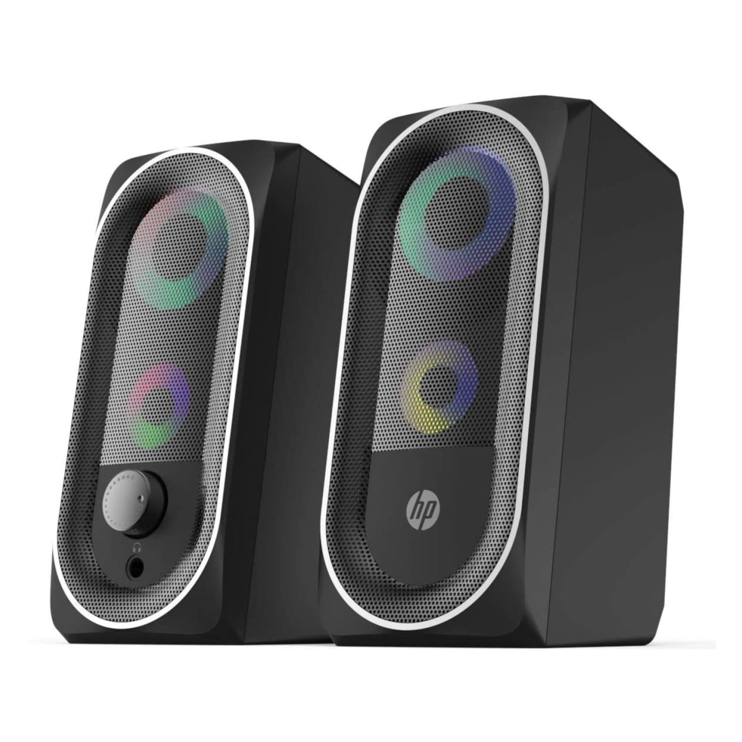 Hp - Parlantes Gamer Rgb Para Pc Negro Dhe-6001