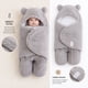 thumbnail image 2 of Saquito Bebé Osito con Capuchita y Orejitas Gris - BABYMINE, 2 of 4