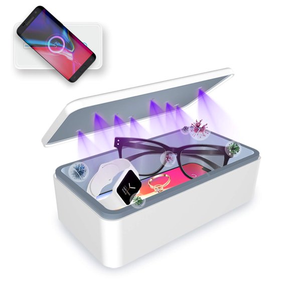 Cargador inalámbrico multifuncional Cahot Sanitizer Box con luz UV