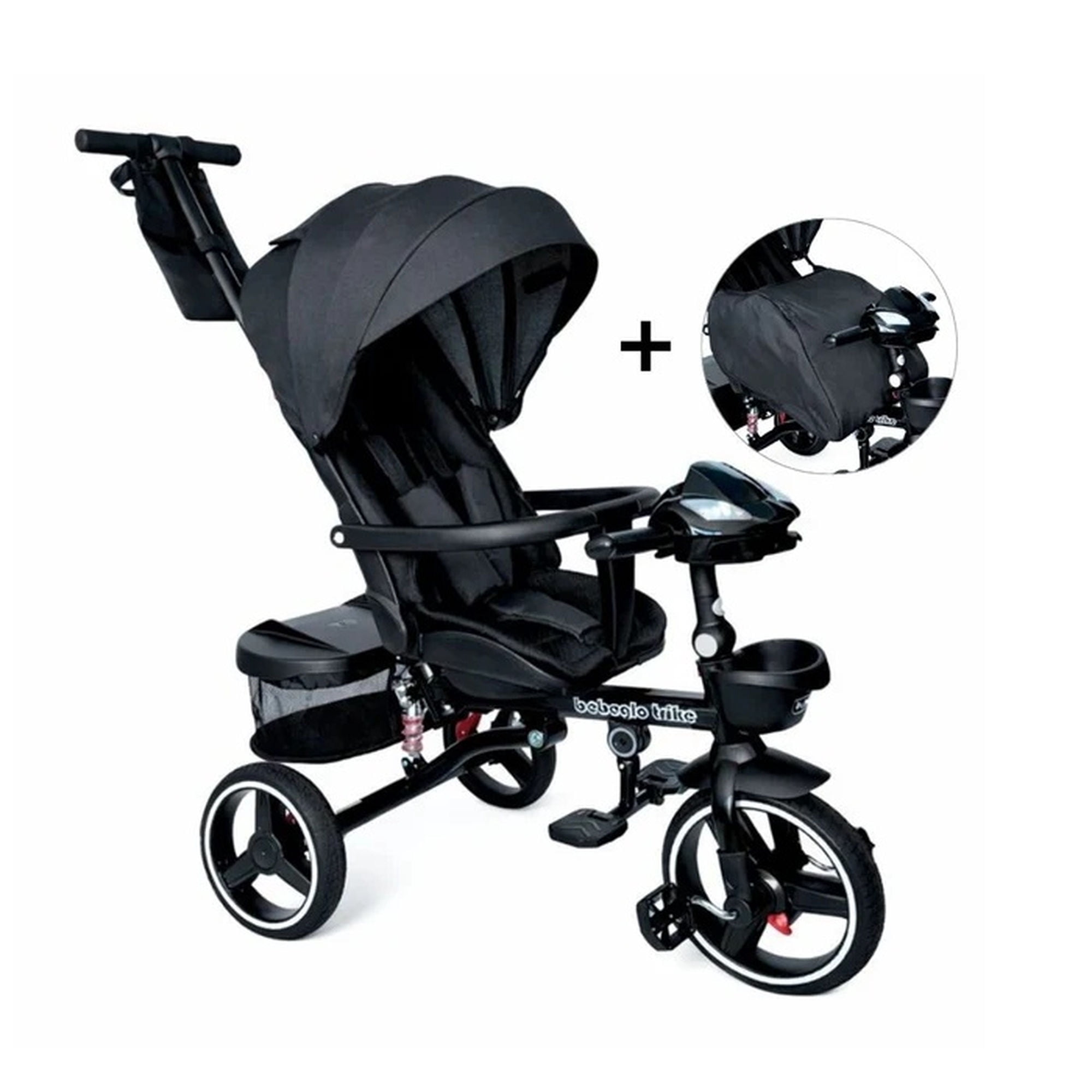 Coche trike plus 360 musical RS-4090 Negro