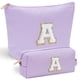 thumbnail image 1 of Bolsa de maquillaje YOOLIFE personalizada con monograma de viaje, color morado, 1 of 7