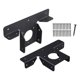 thumbnail image 5 of Soportes De Pérgola De 2 Piezas, Herrajes De Soporte Fijo, Resistentes, Ajustables En Negro, 5 of 5