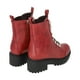 thumbnail image 5 of Botin Rojo Mujer Plataforma London 46 Police, 5 of 5