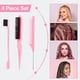thumbnail image 3 of Set Cepillos SWEETVIEW 3 Piezas Bristle Rat Tail Edge Rosa, 3 of 3