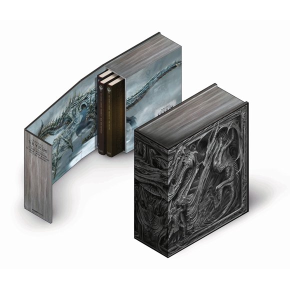 Set de libros Titan Books Biblioteca de Skyrim Vol. I-III