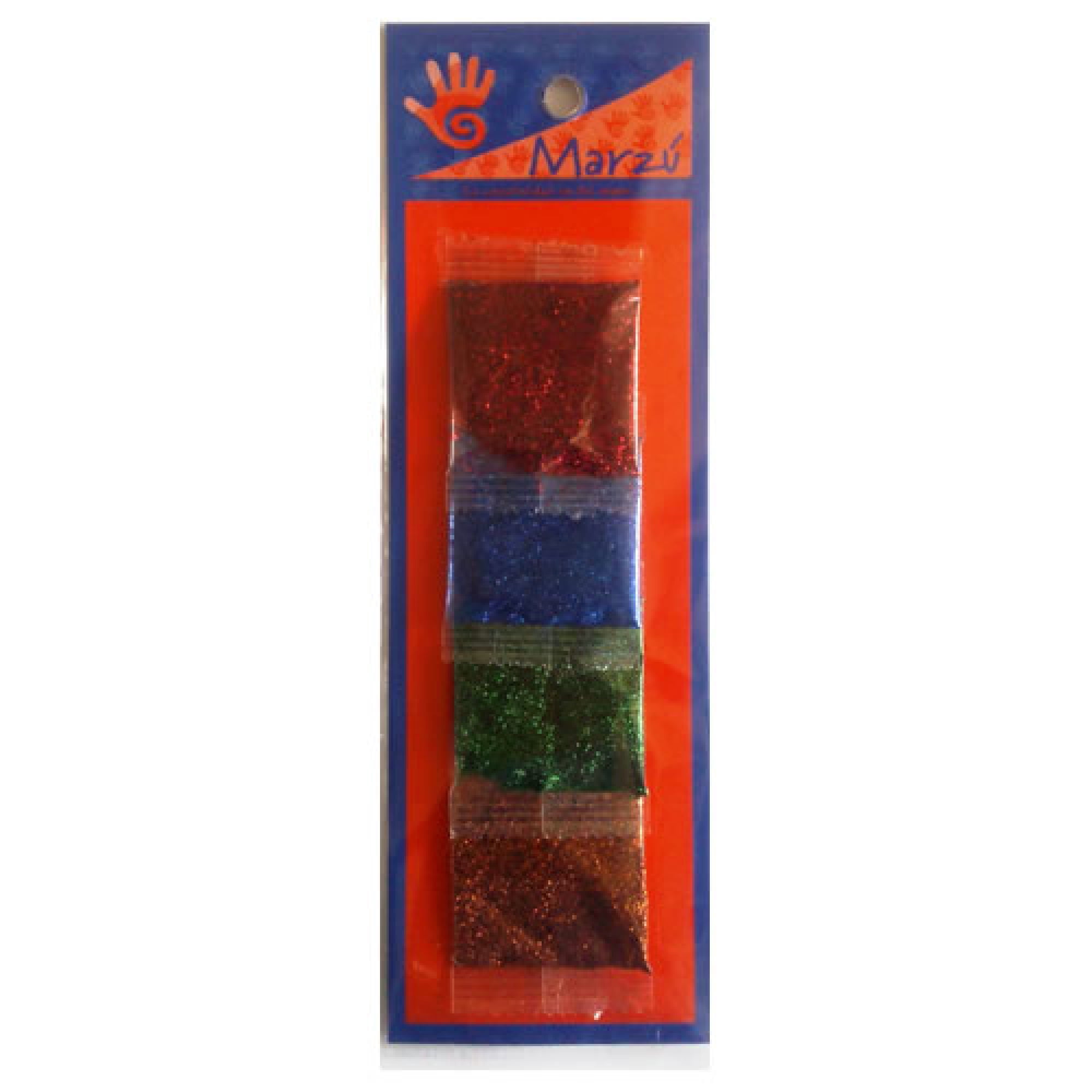 Set Escarcha 4 Colores Bolsa Marzú