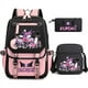 thumbnail image 1 of 3pcs Kuromi Backpacks Patchwork Capacity Women Men Travel Mochilas With Shoulder Bags Ins Laptop Teens School Bags, 1 of 3