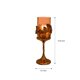 thumbnail image 3 of Portavelas Decozen con marco de cristal y acabado dorado, 3 of 6