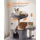 thumbnail image 4 of Árbol Para Gatos 191 Cm Gris Claro Con 5 Rascadores, 4 of 9