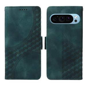 Carcasa Foxdock Google Pixel 9 Pro De Cuero Pu, Diseño Acolchado Clásico, Protección Contra Caídas Y Rayones