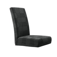 Bothyi - Fundas Para Sillas Protector De Asiento Elástico Durable Para Fiesta Banquete Boda Negro Y Gris
