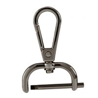 Bothyi - Ganchos Giratorios De Repuesto Para Manualidades, Clips De Gatillo, Cierres De Langosta Giratorios, 25Mm, Color Negro