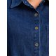 thumbnail image 5 of INSPIRE CHIC Camisa de Jean sin Mangas para Mujer con Botones y Cuello, Blusa de Mezclilla con Bolsillos, Talla M Azul Oscuro, 5 of 6