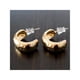 thumbnail image 1 of Aros Argollas Con Grabado Acero Color Dorado, 1 of 2