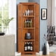 thumbnail image 2 of 4-Tier 72" Corner Kitchen Pantry Storage Cabinet with 8 Doors Tall Storage Cabinet, Corner Cabinet and Shelves, Home farmhouse bookshelf Cabinet for Bathroom, Living room, Kitchen OAK, 2 of 3