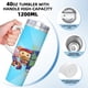 thumbnail image 5 of Super Why Vaso aislado de acero inoxidable con asa, diseño temático, regalo para familia, amigos y fans; incluye pajita y encaja en el portavasos estándar, 40 oz, 5 of 6
