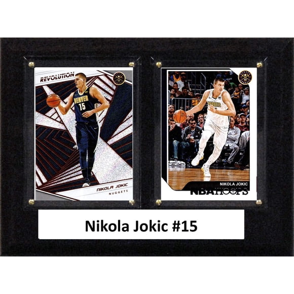 Placa de Colección C&I Collectables con Cartas de Nikola Jokic de Denver Nuggets